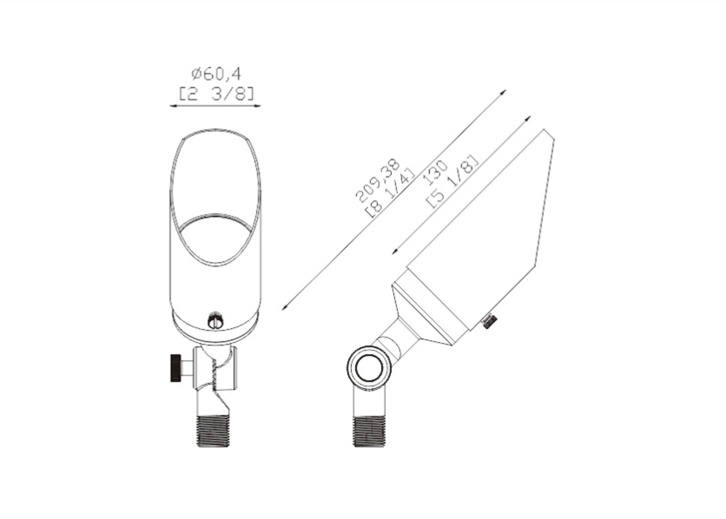 Small Bullet Up Light