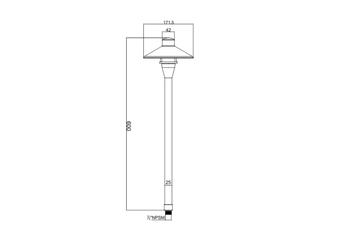 Flat Hat Path Light