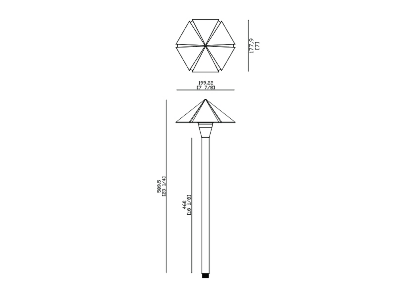 Sun Shade Umbrella Path Light